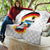 German Unity Day Quilt Germany Flag with Eagle Head and Emblem
