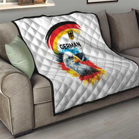 German Unity Day Quilt Germany Flag with Eagle Head and Emblem