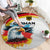 German Unity Day Round Carpet Germany Flag with Eagle Head and Emblem