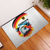 German Unity Day Rubber Doormat Germany Flag with Eagle Head and Emblem