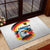German Unity Day Rubber Doormat Germany Flag with Eagle Head and Emblem