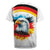 German Unity Day Rugby Jersey Germany Flag with Eagle Head and Emblem