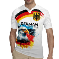German Unity Day Rugby Jersey Germany Flag with Eagle Head and Emblem