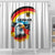 German Unity Day Shower Curtain Germany Flag with Eagle Head and Emblem