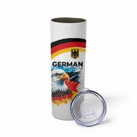 German Unity Day Skinny Tumbler Germany Flag with Eagle Head and Emblem