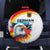 German Unity Day Spare Tire Cover Germany Flag with Eagle Head and Emblem