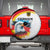 German Unity Day Spare Tire Cover Germany Flag with Eagle Head and Emblem