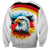 German Unity Day Sweatshirt Germany Flag with Eagle Head and Emblem