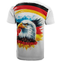 German Unity Day T Shirt Germany Flag with Eagle Head and Emblem
