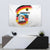 German Unity Day Tapestry Germany Flag with Eagle Head and Emblem