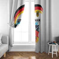 German Unity Day Window Curtain Germany Flag with Eagle Head and Emblem