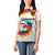 German Unity Day Women Polo Shirt Germany Flag with Eagle Head and Emblem