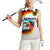 German Unity Day Women Sleeveless Polo Shirt Germany Flag with Eagle Head and Emblem