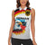 German Unity Day Women Sleeveless Polo Shirt Germany Flag with Eagle Head and Emblem