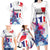 Bastille Day Family Matching Long Sleeve Bodycon Dress and Hawaiian Shirt Eiffel Tower Brush Strokes Colorful with The Map
