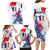 Bastille Day Family Matching Long Sleeve Bodycon Dress and Hawaiian Shirt Eiffel Tower Brush Strokes Colorful with The Map