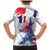 Bastille Day Family Matching Mermaid Dress and Hawaiian Shirt Eiffel Tower Brush Strokes Colorful with The Map