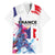 Bastille Day Family Matching Mermaid Dress and Hawaiian Shirt Eiffel Tower Brush Strokes Colorful with The Map