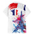 Bastille Day Family Matching Mermaid Dress and Hawaiian Shirt Eiffel Tower Brush Strokes Colorful with The Map