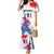 Bastille Day Family Matching Mermaid Dress and Hawaiian Shirt Eiffel Tower Brush Strokes Colorful with The Map