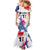 Bastille Day Family Matching Mermaid Dress and Hawaiian Shirt Eiffel Tower Brush Strokes Colorful with The Map