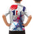 Bastille Day Family Matching Summer Maxi Dress and Hawaiian Shirt Eiffel Tower Brush Strokes Colorful with The Map