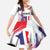 Bastille Day Family Matching Summer Maxi Dress and Hawaiian Shirt Eiffel Tower Brush Strokes Colorful with The Map