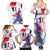 Bastille Day Family Matching Summer Maxi Dress and Hawaiian Shirt Eiffel Tower Brush Strokes Colorful with The Map