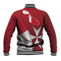 Malta Independence Day Baseball Jacket National Flag with Maltese Cross and Emblem