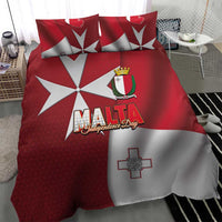 Malta Independence Day Bedding Set National Flag with Maltese Cross and Emblem