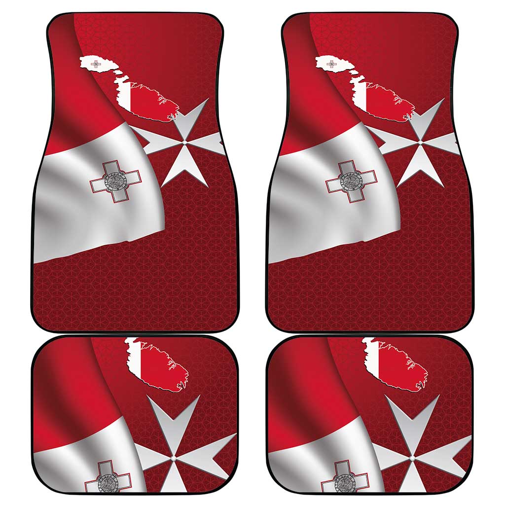Malta Independence Day Car Mats National Flag with Maltese Cross and Emblem