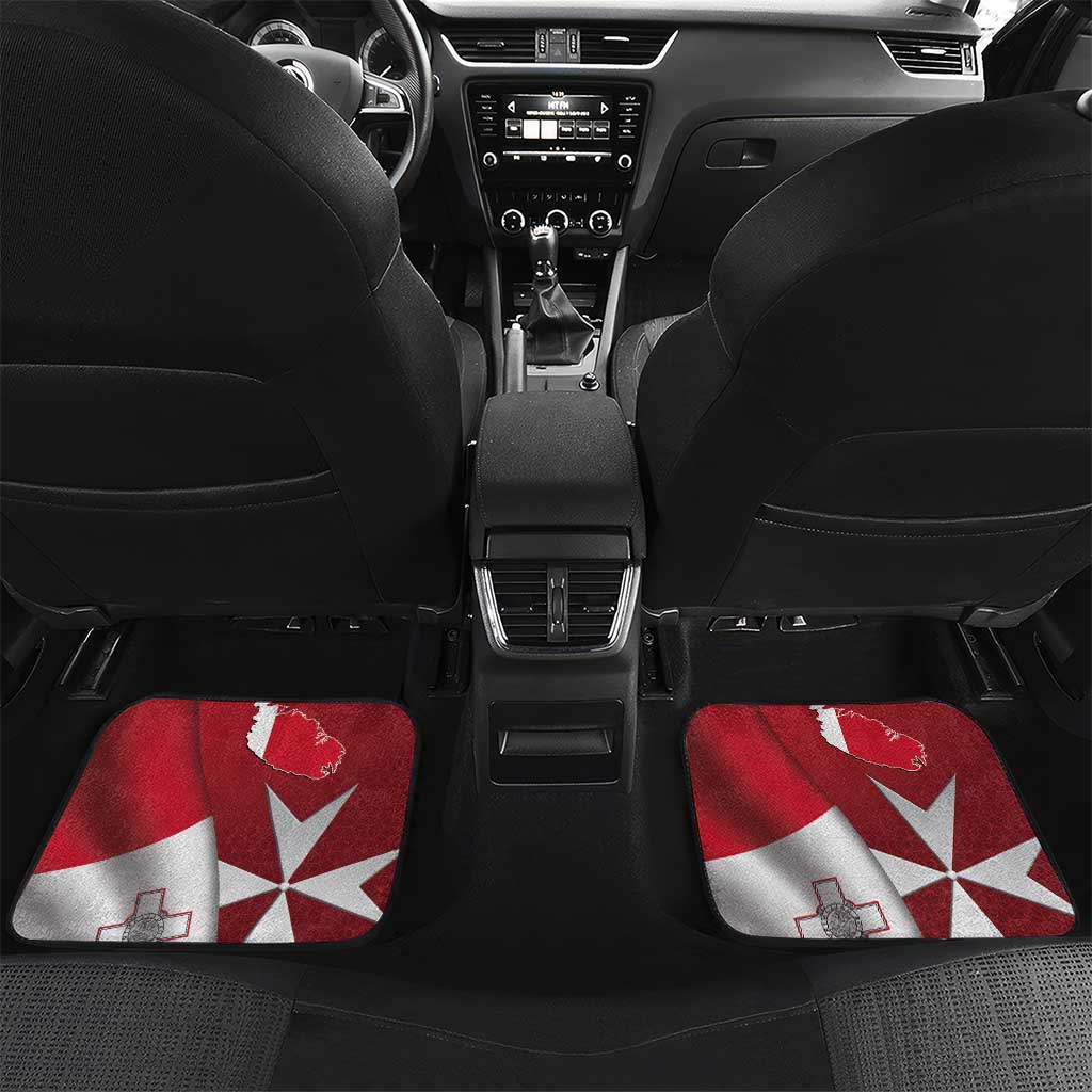 Malta Independence Day Car Mats National Flag with Maltese Cross and Emblem