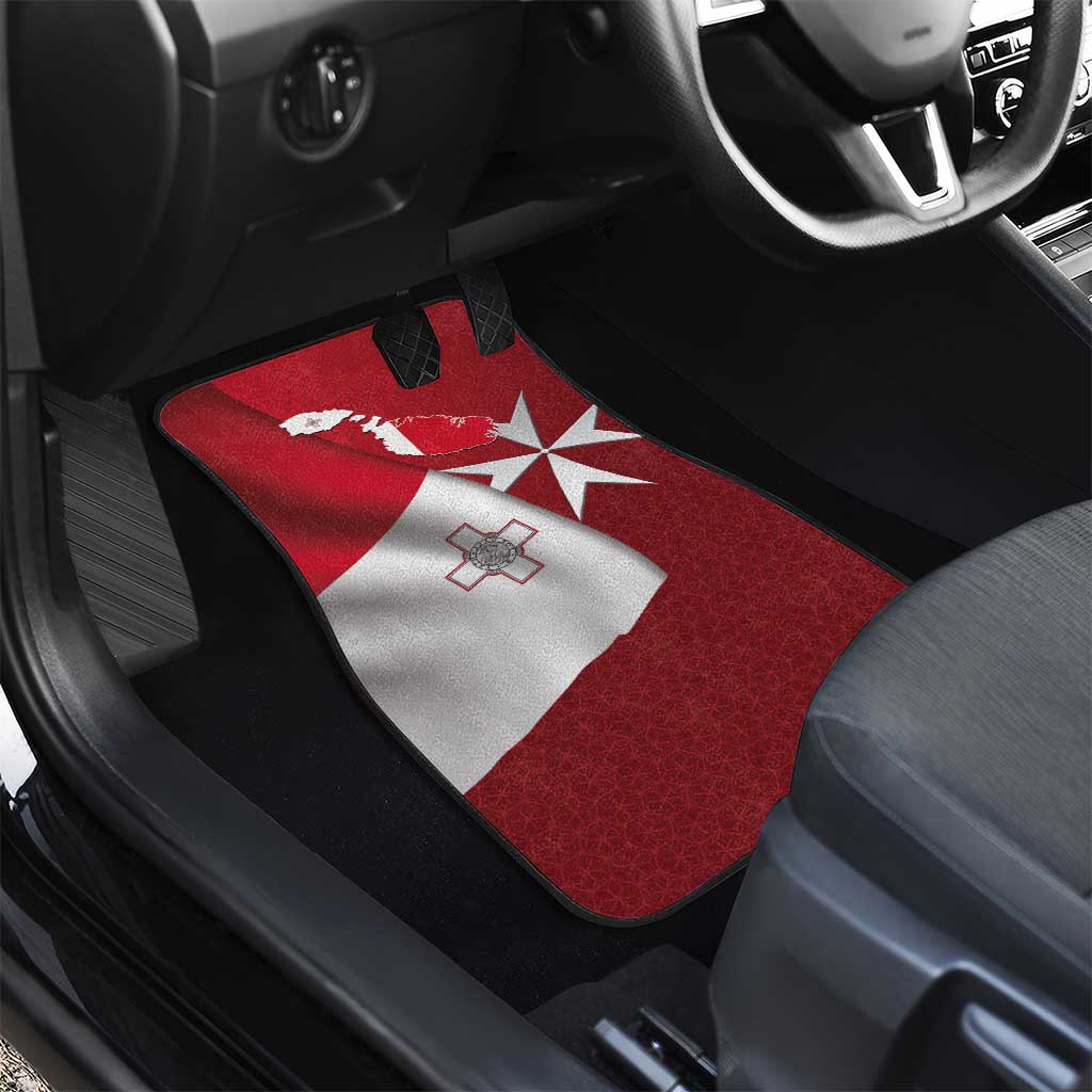 Malta Independence Day Car Mats National Flag with Maltese Cross and Emblem