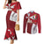 Malta Independence Day Couples Matching Mermaid Dress and Long Sleeve Button Shirt National Flag with Maltese Cross and Emblem