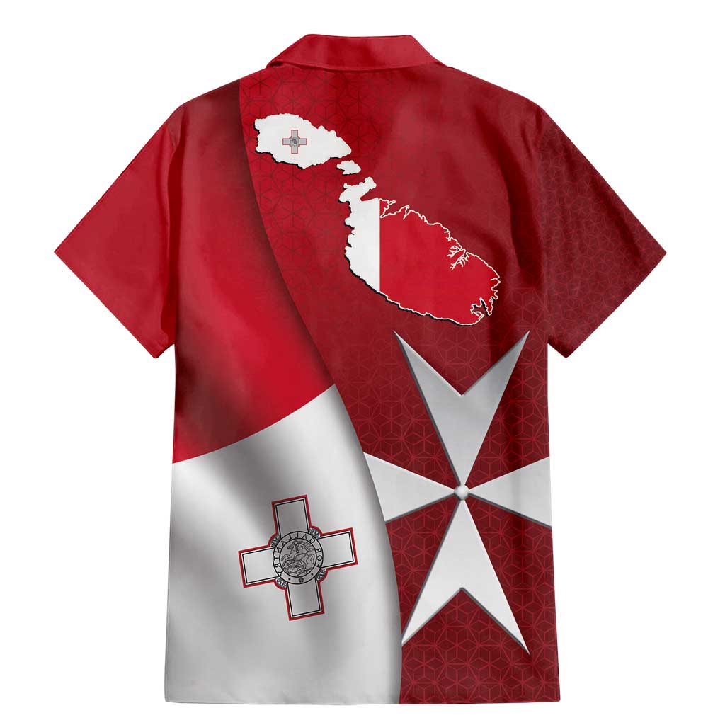 Malta Independence Day Family Matching Mermaid Dress and Hawaiian Shirt National Flag with Maltese Cross and Emblem