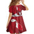 Malta Independence Day Family Matching Off The Shoulder Long Sleeve Dress and Hawaiian Shirt National Flag with Maltese Cross and Emblem