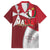 Malta Independence Day Family Matching Off The Shoulder Long Sleeve Dress and Hawaiian Shirt National Flag with Maltese Cross and Emblem