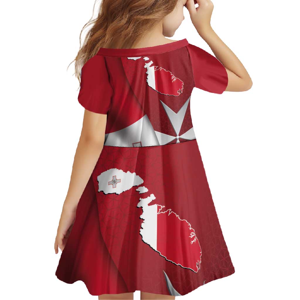 Malta Independence Day Family Matching Off Shoulder Maxi Dress and Hawaiian Shirt National Flag with Maltese Cross and Emblem