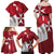 Malta Independence Day Family Matching Off Shoulder Maxi Dress and Hawaiian Shirt National Flag with Maltese Cross and Emblem