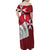 Malta Independence Day Family Matching Off Shoulder Maxi Dress and Hawaiian Shirt National Flag with Maltese Cross and Emblem