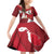 Malta Independence Day Family Matching Off Shoulder Short Dress and Hawaiian Shirt National Flag with Maltese Cross and Emblem