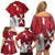 Malta Independence Day Family Matching Off Shoulder Short Dress and Hawaiian Shirt National Flag with Maltese Cross and Emblem