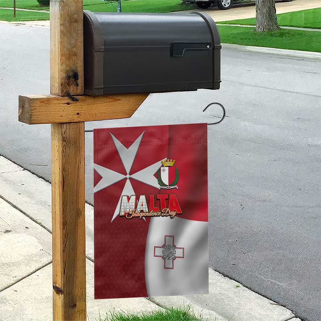 Malta Independence Day Garden Flag National Flag with Maltese Cross and Emblem