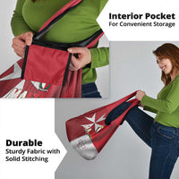 Malta Independence Day Grocery Bag National Flag with Maltese Cross and Emblem