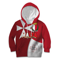 Malta Independence Day Kid Hoodie National Flag with Maltese Cross and Emblem