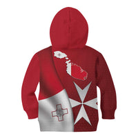 Malta Independence Day Kid Hoodie National Flag with Maltese Cross and Emblem
