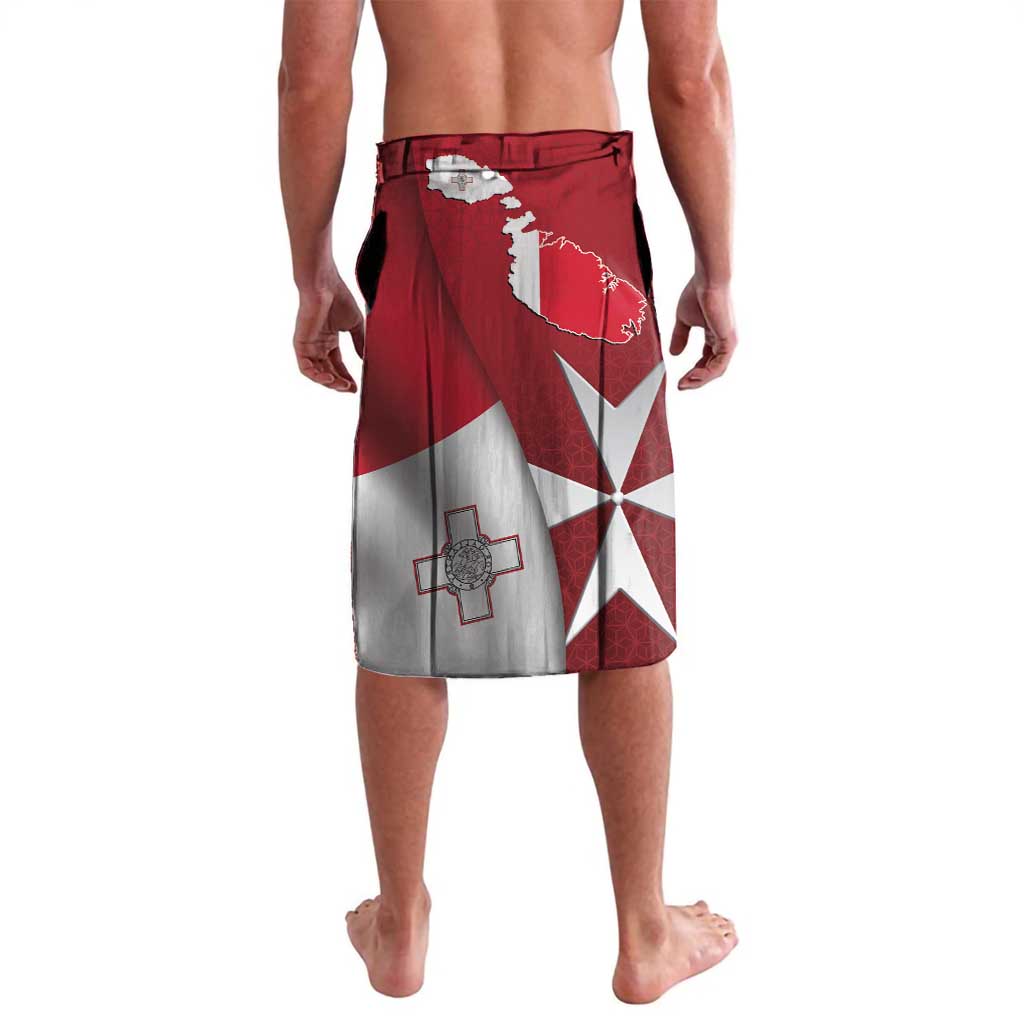 Malta Independence Day Lavalava National Flag with Maltese Cross and Emblem
