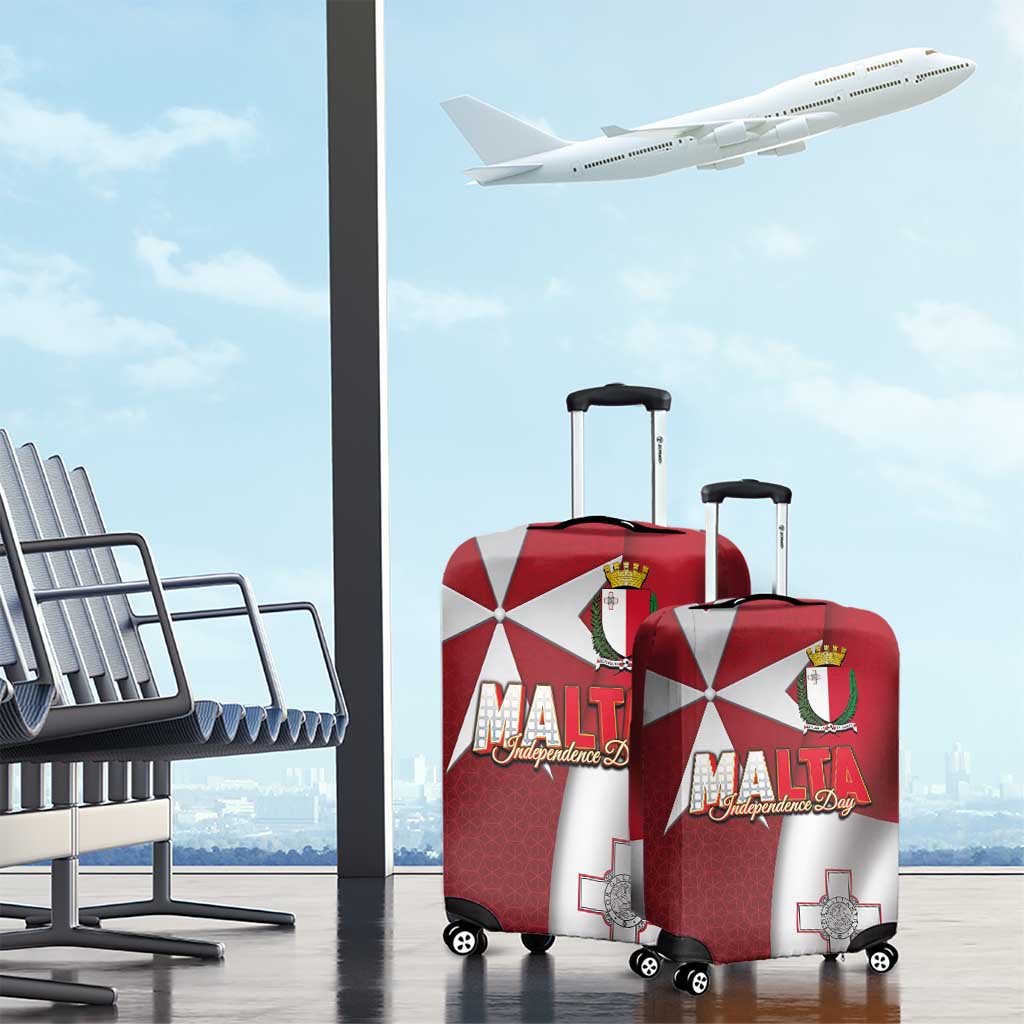 Malta Independence Day Luggage Cover National Flag with Maltese Cross and Emblem