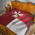Malta Independence Day Quilt National Flag with Maltese Cross and Emblem