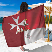 Malta Independence Day Sarong National Flag with Maltese Cross and Emblem